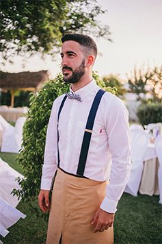 Trabajador del catering Alboreá Eventos