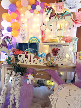 Mesa dulce unicornio