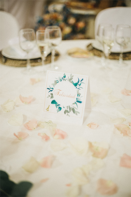 Mesas de invitados de Alboreá Eventos